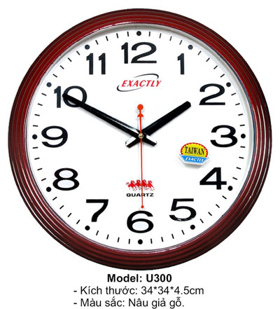 Đồng hồ treo tường  Model: U300
